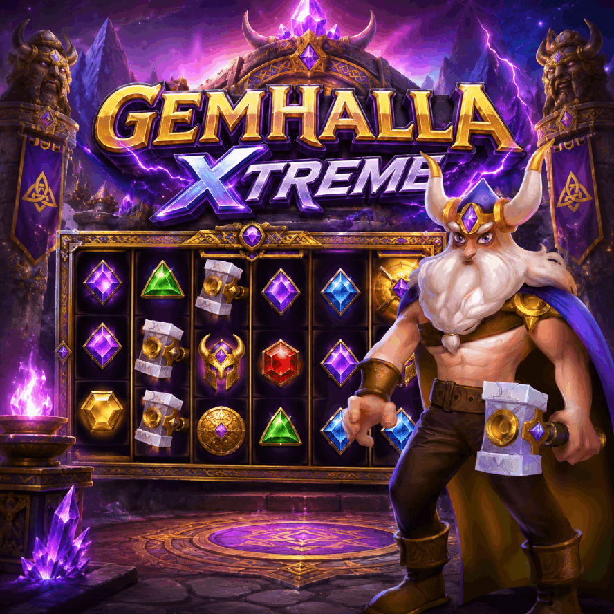 Gemhalla Xtreme - Free Social Casino Slot Game